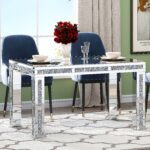 Table de Repas Miroir Éclat 130x80 cm